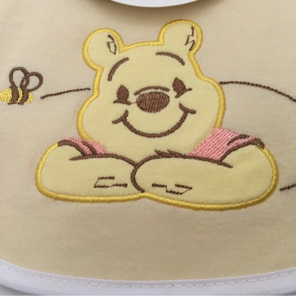 NEW 7 Bibs Winnie the Pooh Bear Theme Variety Pack | Disney Baby